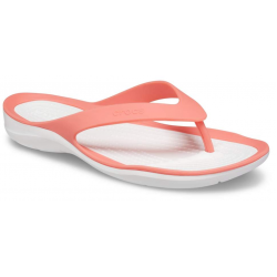Crocs Swift water Flip slipper zalm