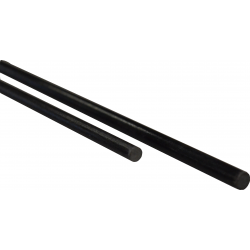 Fiber vol 5 - 6 mm. 1   mtr. zwart v.a.