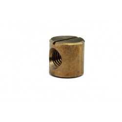 Vin bus 12mm. m6 messing INCL.VERZ.